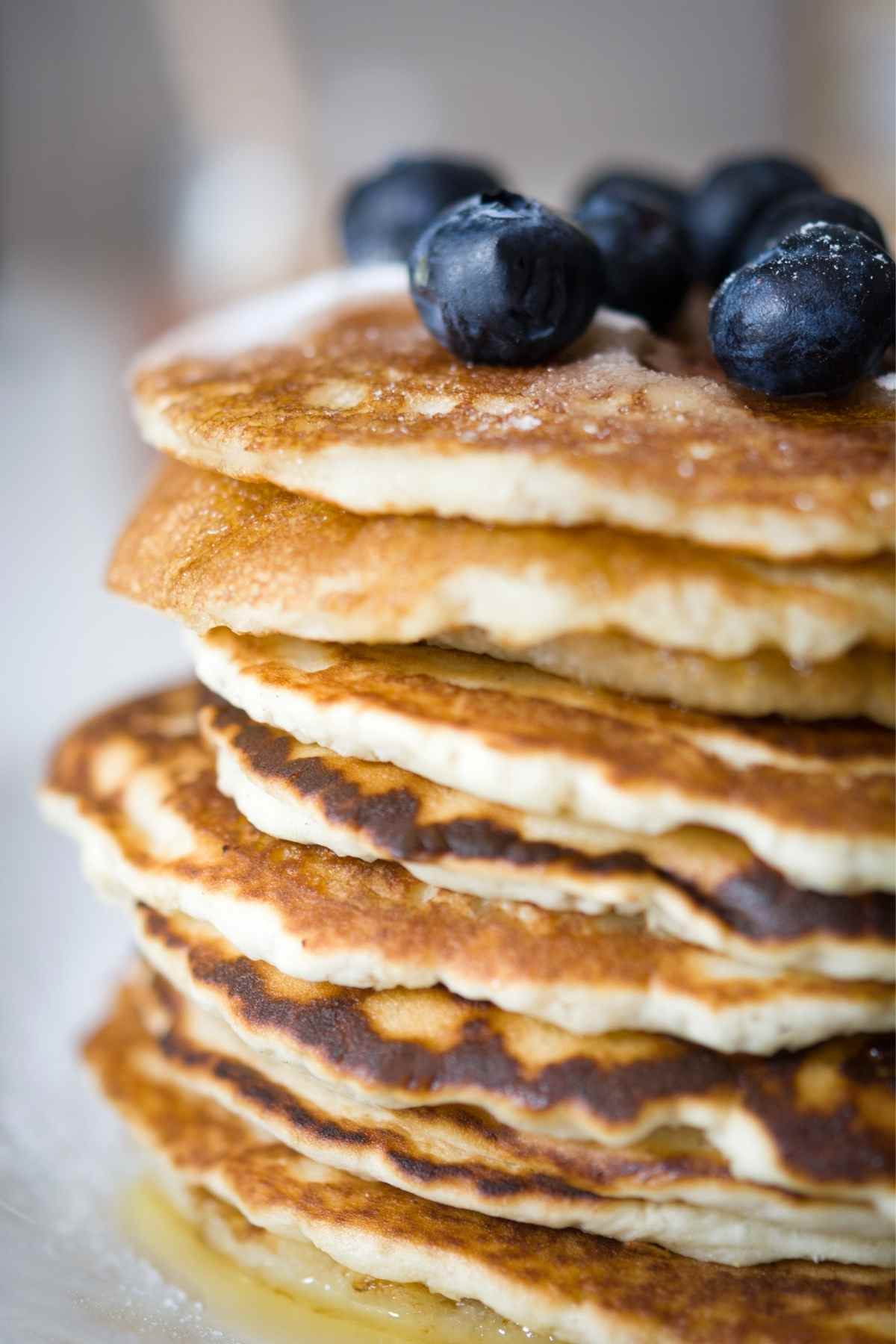 pancakes with blueberries on top
