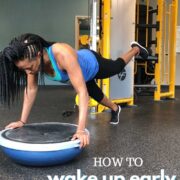 woman using bosu ball for workout