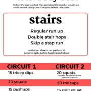 total body stair workout beat down