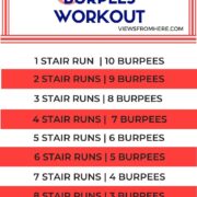 full body stairs and burpees workout