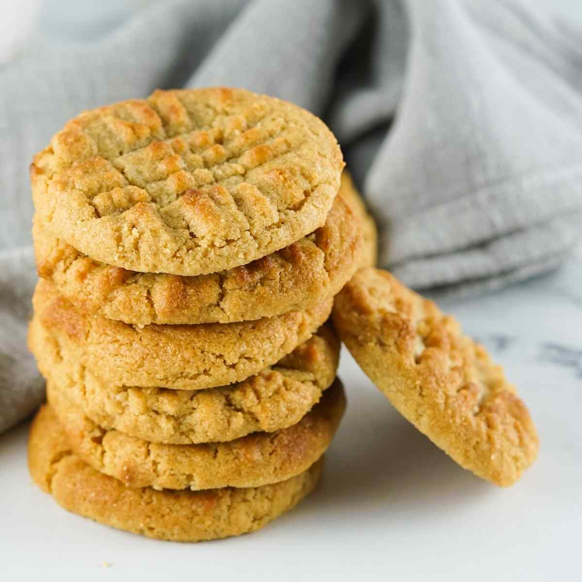 Air fryer peanut butter cookies