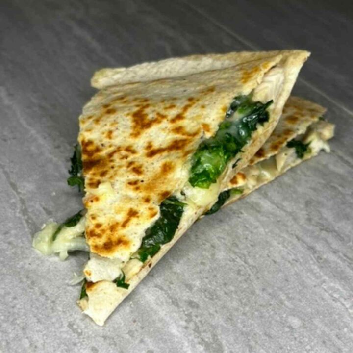 Chicken and spinach quesadilla recipe