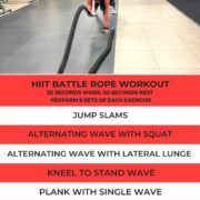 hiit battle rope workout pin