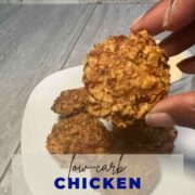 low carb chicken nuggets recipe pin